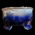Antique Victoria 1891-1918 Carlsbad Cobalt Large Footed Vase Bowl