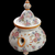 Huge Capodimonte Floral Porcelain Centerpiece Teapot Tea Pot Italy