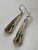 Zuni Sterling Silver Turquoise & Coral Inlay Earrings