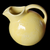 USA Pottery Canary Yellow Snowflake Pitcher Ball Jug with Ice Lip