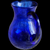 1940s Art Deco Hand Blown Glass Pitcher in Cobalt Blue
