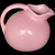 80 Oz USA Pottery Rose Pink Ball Jug with Ice Lip