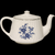 Wedgwood Royal Blue Floral Center Swirled Rim Royal Blue Teapot & Lid 
