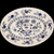 12" Johnson Brothers Blue Nordic Blue Onion & Floral Design Rim Oval Serving Platter