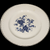Wedgwood Royal Blue Floral Center Swirled Rim Dinner Plate Set of 6