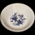 Wedgwood Royal Blue Floral Center Swirled Rim Royal Blue Round Vegetable Bowl