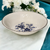 Wedgwood Royal Blue Floral Center Swirled Rim Royal Blue Round Vegetable Bowl