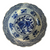 Qianlong Nian Zhi Celadon Blue Underglaze Flowers Pattern Shallow Dish Plate