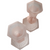 5" Pink Frosted Satin Depression Glass Candle Holders Pair 