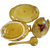 Geo Z Lefton Fruits, Yellow Soup Tureen with Underplate and Ladle 