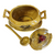 Geo Z Lefton Fruits, Yellow Soup Tureen with Underplate and Ladle 