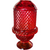 Viking Glimmer Red Diamond Point 2 Piece Candle Lamp