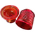 Viking Glimmer Red Diamond Point 2 Piece Candle Lamp