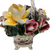 Capodimonte Giftware Large Handled Basket Of Flowers 