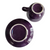 Homer Laughlin Fiesta Mulberry Footed Cup & Saucer Set