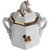 Anthony Shaw Tea Leaf Copper Lustre Ironstone Oversize Sugar Bowl & Lid