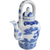 Mann, Seymour Blue White Oriental Scene Coffeepot/Teapot