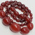 Art Deco Cherry Amber Bakelite 32" Graduated Bead Necklace