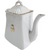 9" Powell Bishop & Stonier Royal Ironstone Tea Leaf Center And Gold Trim Farmhouse Coffeepot Teapot