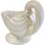 Haeger Matte Ivory White Ceramic Swirl Cornucopia Footed Planter Vase Jardiniere