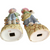Andrea by Sadek Occupied Japan Bisque Porcelain Pair of Figurines 