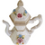 Capodimonte Amphora Porcelain Pitcher Vase with Lid