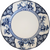 10" Booths Ming Blue and White Oriental Scene Luncheon Plate