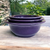 Homer Laughlin Fiesta Mulberry 3-Piece Nesting Mixing Bowl Set
