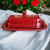  Homer Laughlin Fiesta Scarlet Red 1/4 Lb Covered Butter