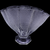 L.E. Smith Glass Ruffled Clear Hobnail 1000 Eye Fan Vase