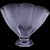 L.E. Smith Glass Ruffled Clear Hobnail 1000 Eye Fan Vase