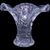 6" American Brilliant Cut Victorian Lead Crystal  Ruffle Vase