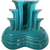 Homer Laughlin Fiesta Turquoise Pyramid Candle holder Candlestick Set of 2 