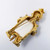 Kenneth Jay Lane Smiling Genie Crystal Pin in Gold