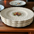 Spode Alden Fruit Centers, Daisy Embossed Rim Luncheon Plates Set of 6