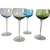 Hand Blown Multi Colored Liqueur Shot Glasses Blue Green Amethyst Set of 4