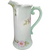  Handmade Stevens Porcelain Handpainted Satin Floral Design Pitcher Vase  