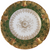 Gerard, Dufraisseix & Abbot Gold Flowers/Scrolls On Green, Scalloped Salad Plate