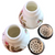  Rosenthal Pompadour Ivory Moss Rose Individual Salt & Pepper Set