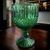 Anchor Hocking Panels Criss-Cross, Wintergreen Chalice Glass Goblet