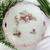 Antique Porcelain Bone China Pink & White Rose of Sharon Decorative  Handled Cake Plate