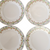 Silesian Porcelain Multicolor Flower Swags Bread & Butter Plates Set of 4
