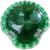 Murano Alfredo Barbini Bullicante Emerald Green Bowl Ashtray 