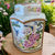 Occupied Japan Porcelain Hexagonal Ginger Jar Hummingbird With Lid