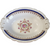 Embassy Vitrified China American Floral Center Cobalt Blue Band Gold Filigree  Oval Vegetable Bowl