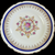  Embassy Vitrified China American Floral Center Cobalt Blue Band Gold Filigree Dinner Plate