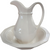  Pfaltzgraf Heritage White Stoneware Multisided Farmhouse Pitcher And Bowl Set 