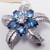 Kenneth Jay Lane KJL CZ Flower Brooch