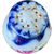 Flow Blue Hand Painted Floral Salt or Pepper Shakers Japan