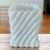 Wirths Bros Square Milk Glass EAPG Toothpick Holder Ribbed Pattern